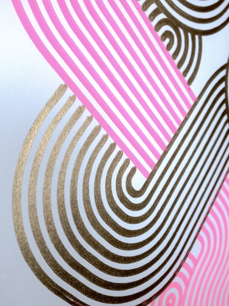 đ„ pink&gold Blended Squares N°20B