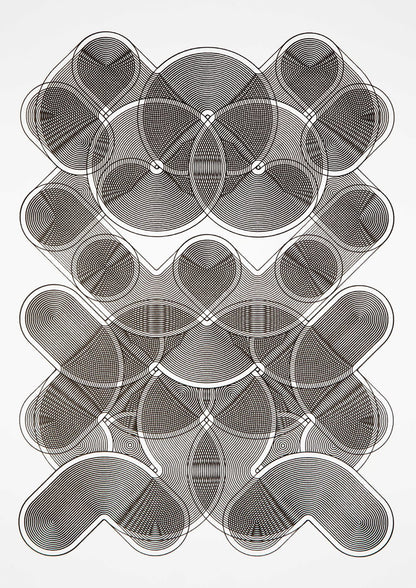 ✒️ Monochrome Moiré N°1