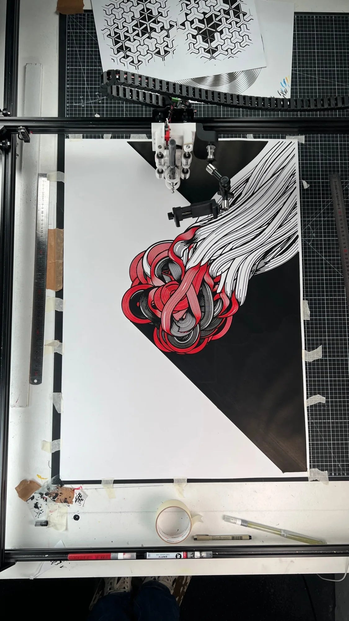 ARN Shot on the pen plotter