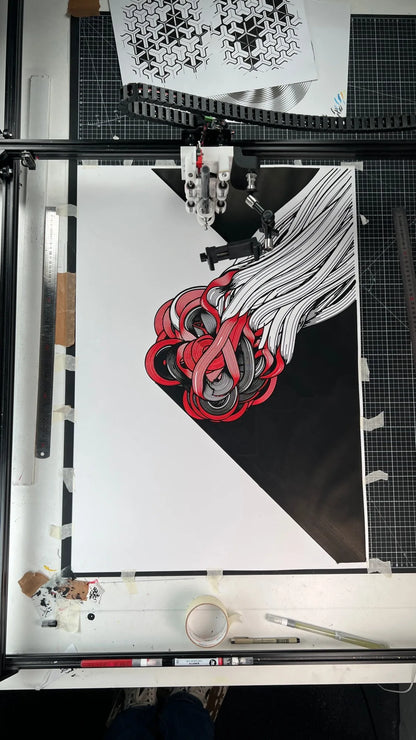 ARN Shot on the pen plotter